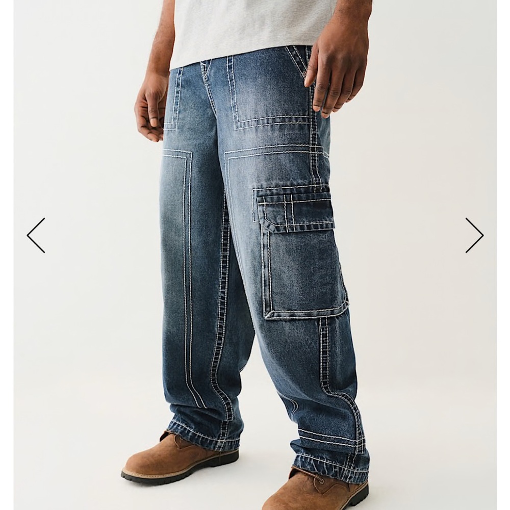 True Religion Men's Relaxed Jeans - Blue
